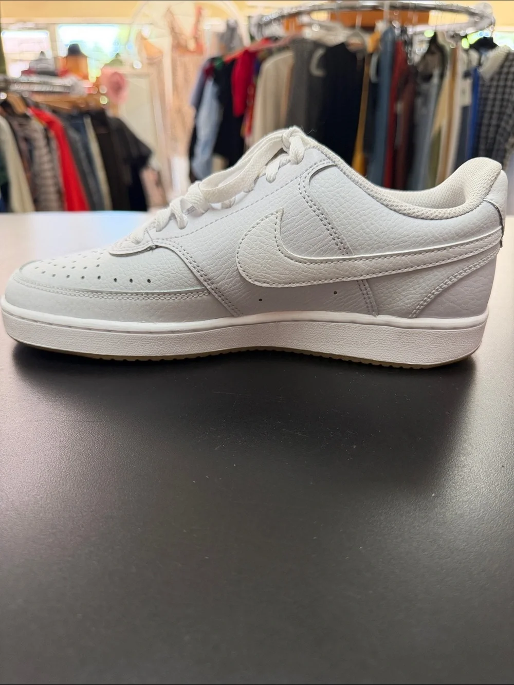 Nike White Low-Top Leather Sneakers